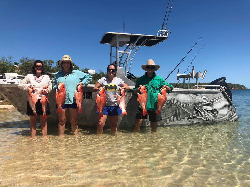 Barramundi and Crocodile boat wrap
