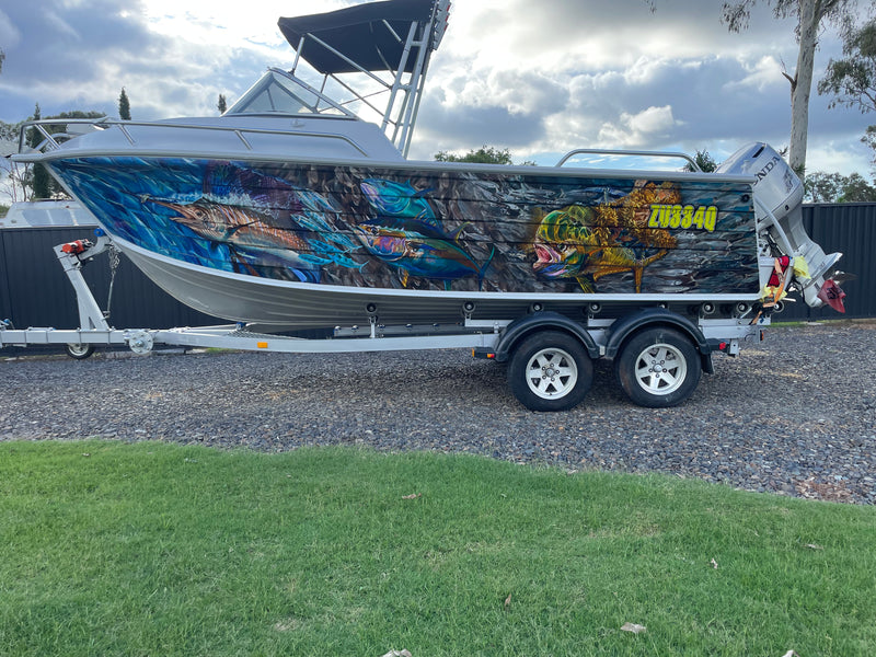 Full Colour Boat Wrap