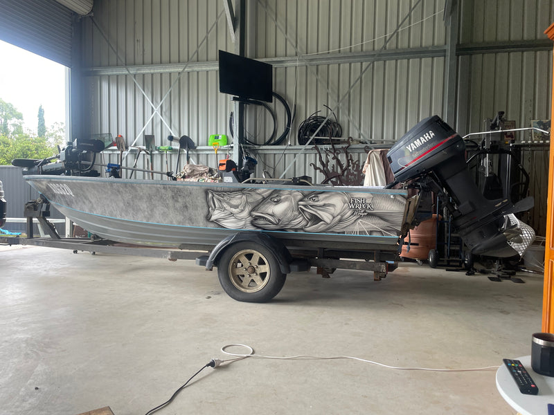 Barramundi, Mangrove Jack and Threadfin Salmon Boat Wrap