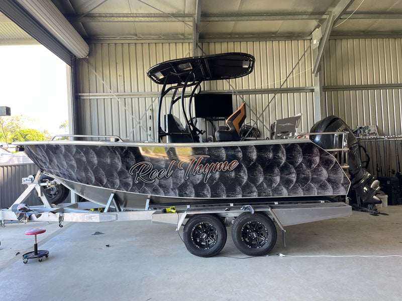 Fish Scales Boat Wrap