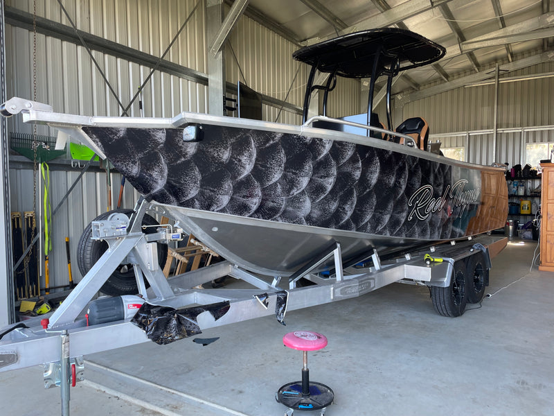 Fish Scales Boat Wrap