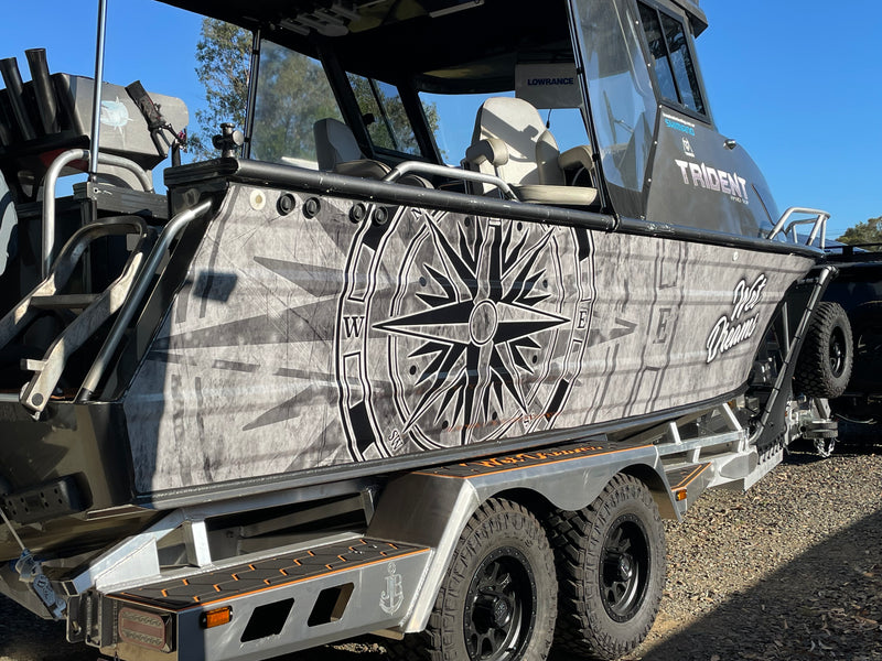 Compass Boat Wrap