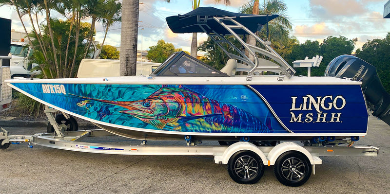 Lingo M.S.H.H. - Marlin Tuna Boat Wrap