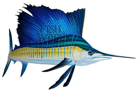 Sailfish Boat Decal | Fishing Sticker | Salty Wraps