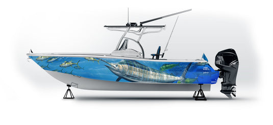 Bucket Mouth Barramundi Boat Wrap