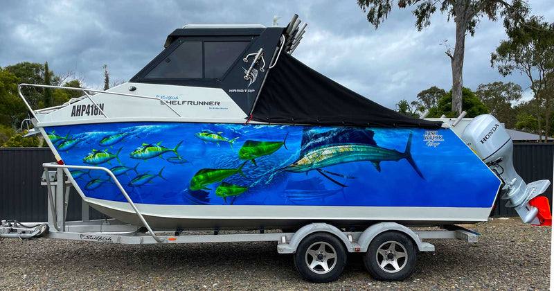 Sailfish, Mahi and Tuna Boat Wrap