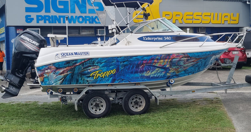 Troppo - Dual Marlin Boat Wrap