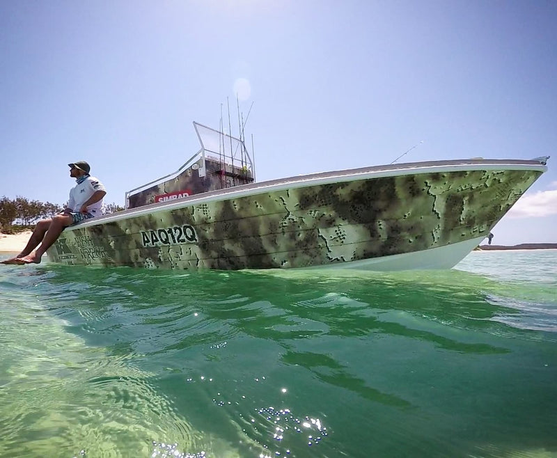 Camouflage Boat Wraps