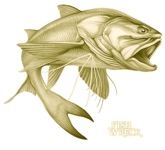 Gold Threadfin Salmon Boat Decal | Fishing Sticker | Salty Wraps