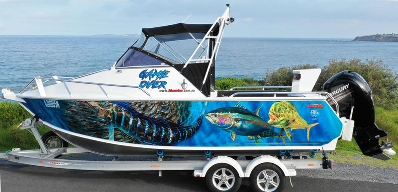 Striped Marlin,Tuna, Mahi Boat Wrap