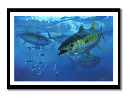 Craig Bertram Smith Yellow Torpedo, Tuna canvas print, Canvas Print Measures 795mm x 1200mm plus outside white border
