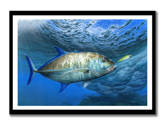 Craig Bertram Smith Electric Blue, Trevalley Canvas Print Measures 795mm x 1200mm plus outside white border