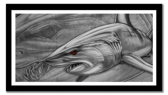 Mako Canvas Print, Measures 1200mm x 600mm plus outside white border