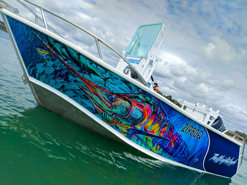 The Wright Angle - Marlin Tuna Boat Wrap