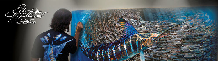 Jason Mathias saltwater fish art boat wrap by Salty Wraps