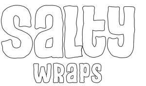 Salty Wraps logo — Australia's premium boat wrap and fishing decal specialists