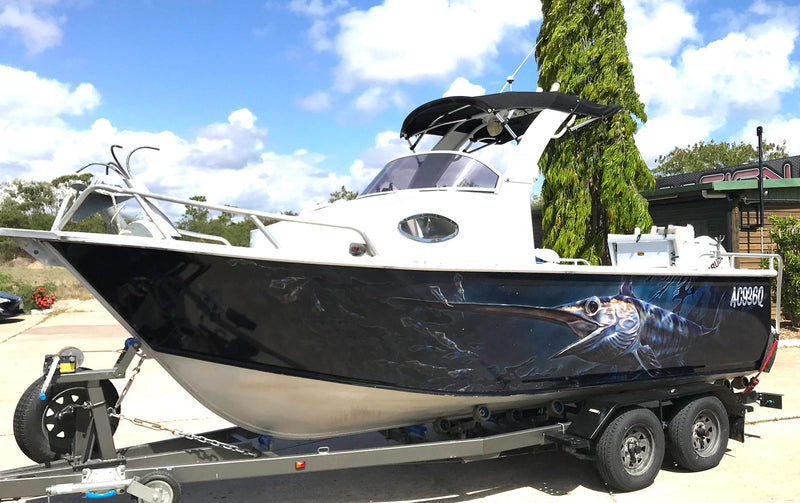 Swordfish Boat Wrap